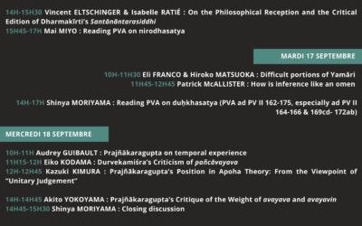 The Religious Philosophy of Prajñākaragupta and Yamāri – Third International Workshop on (16-18 septembre 2024)