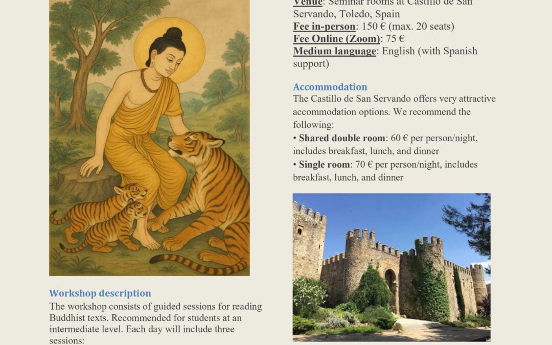 Atelier lecture de textes bouddhiques sanskrits, palis et khotanais.