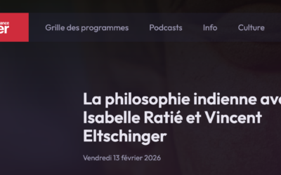 Isabelle Ratié et Vincent Eltschinger sur France Inter le 13 février