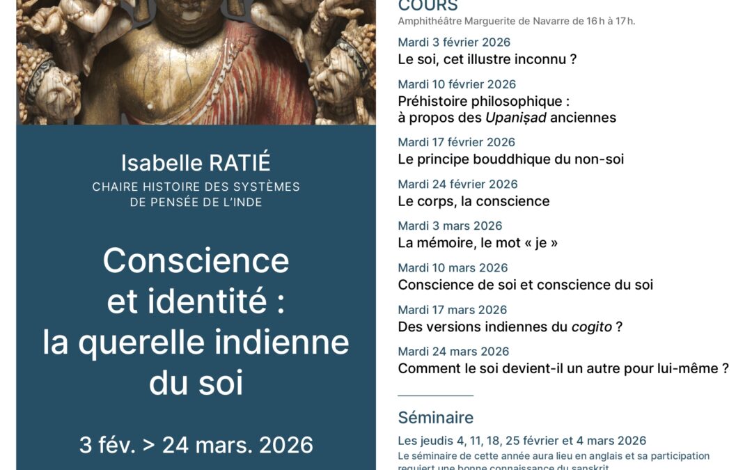 À la une, mercredi 4 février, premier séminaire d&rsquo;Isabelle Ratié, professeur au Collège de France